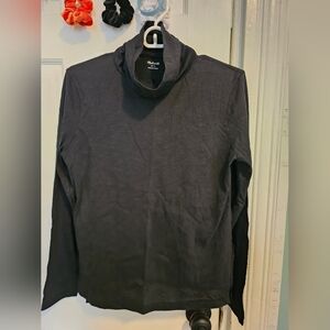 Black Cotton Turtle Neck
